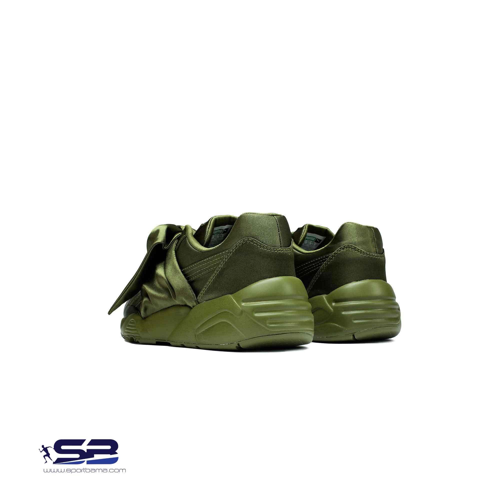  خرید  کفش کتانی رانینگ پوما پاپیونی سبز    Puma Heart Basket 365054-04